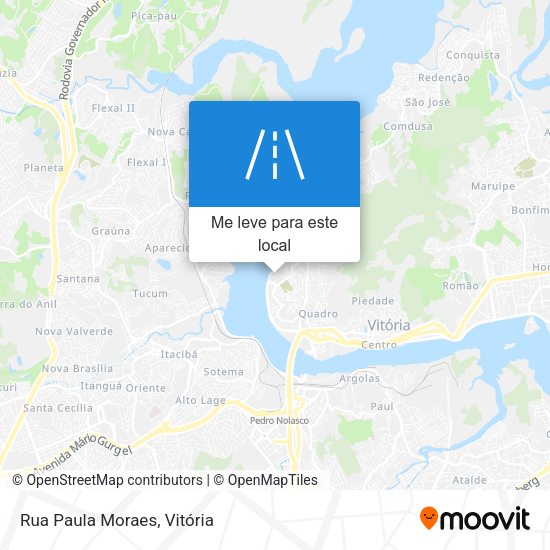 Rua Paula Moraes mapa