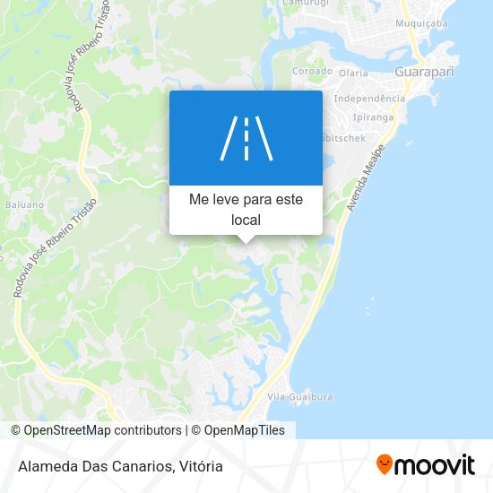 Alameda Das Canarios mapa