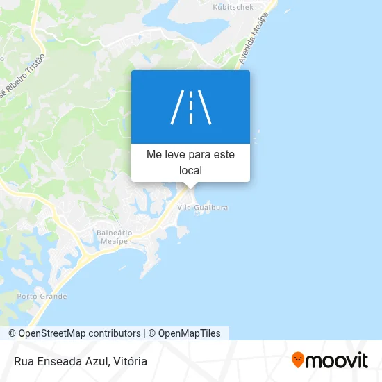 Rua Enseada Azul mapa