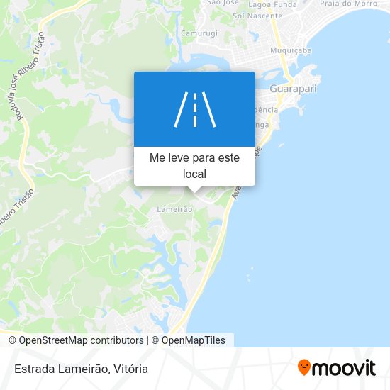 Estrada Lameirão mapa