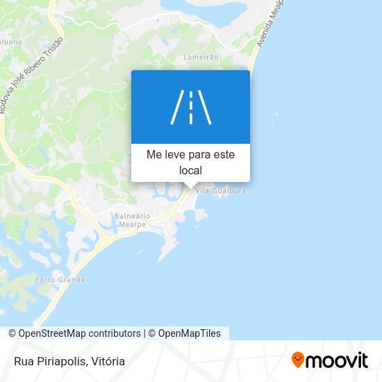 Rua Piriapolis mapa
