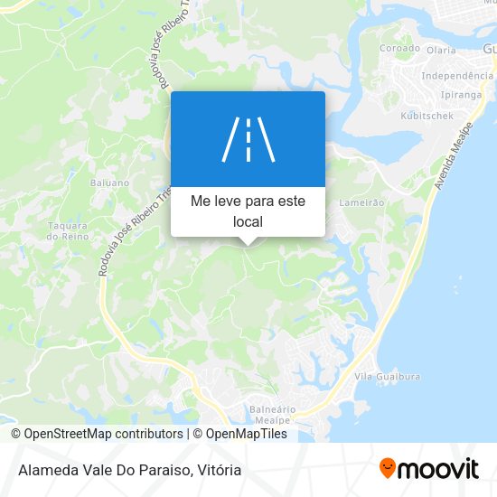 Alameda Vale Do Paraiso mapa