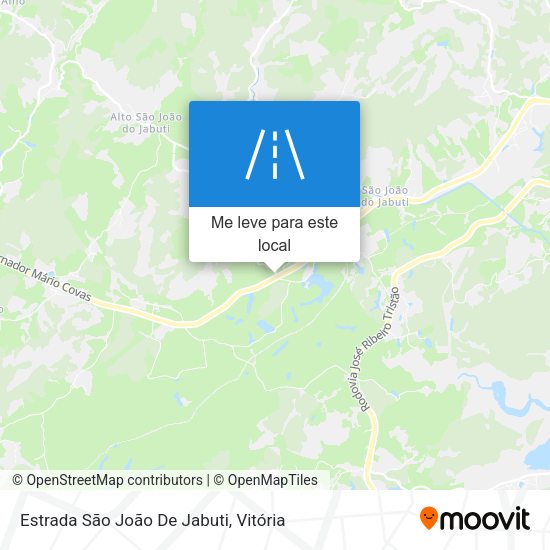 Estrada São João De Jabuti mapa