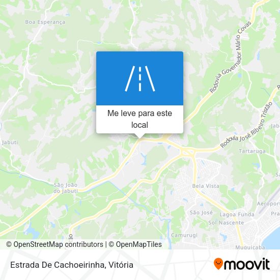 Estrada De Cachoeirinha mapa