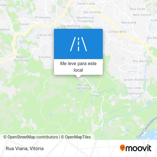 Rua Viana mapa