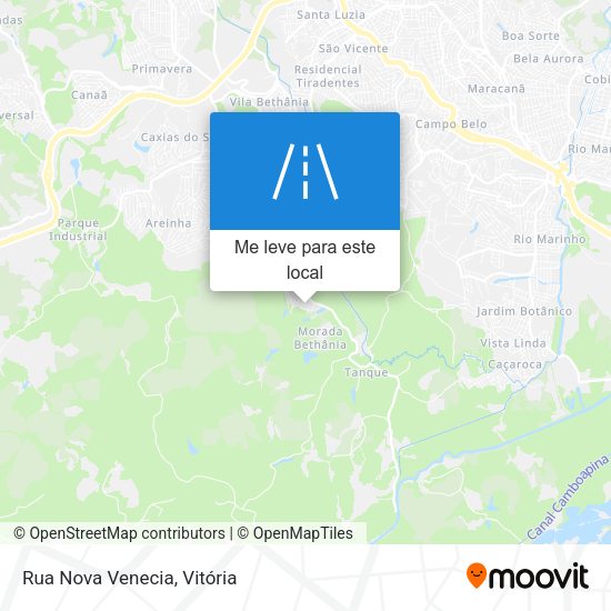 Rua Nova Venecia mapa