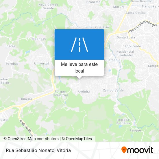 Rua Sebastião Nonato mapa