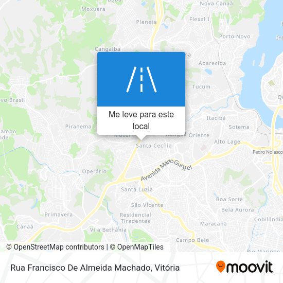 Rua Francisco De Almeida Machado mapa
