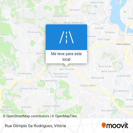 Rua Olimpio Sa Rodrigues mapa