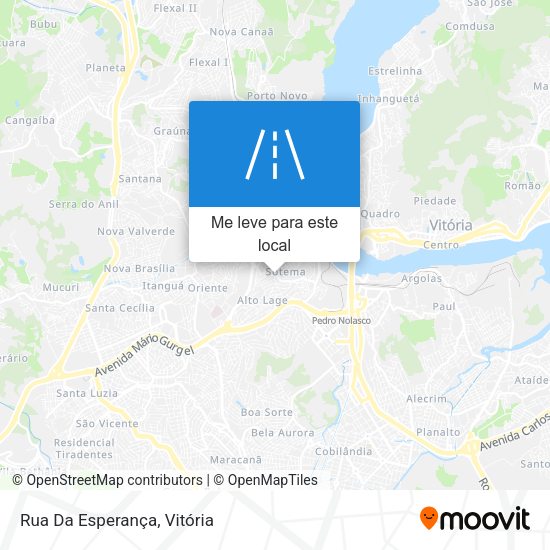 Rua Da Esperança mapa