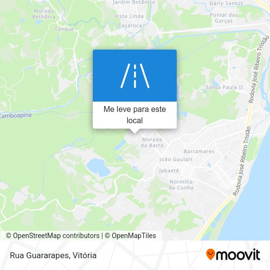 Rua Guararapes mapa