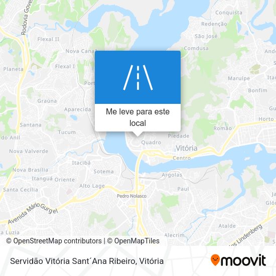 Servidão Vitória Sant´Ana Ribeiro mapa
