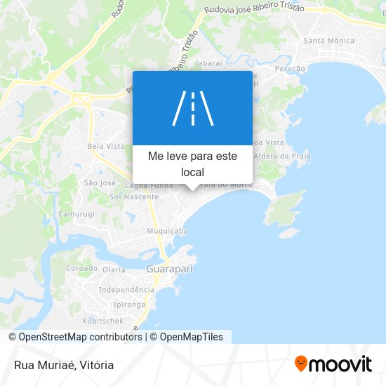 Rua Muriaé mapa