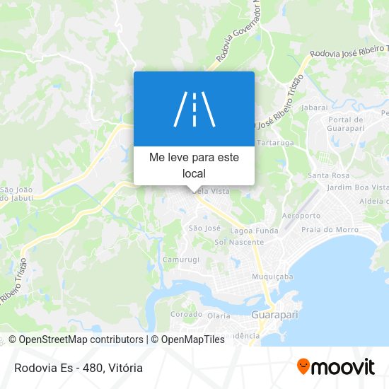 Rodovia Es - 480 mapa