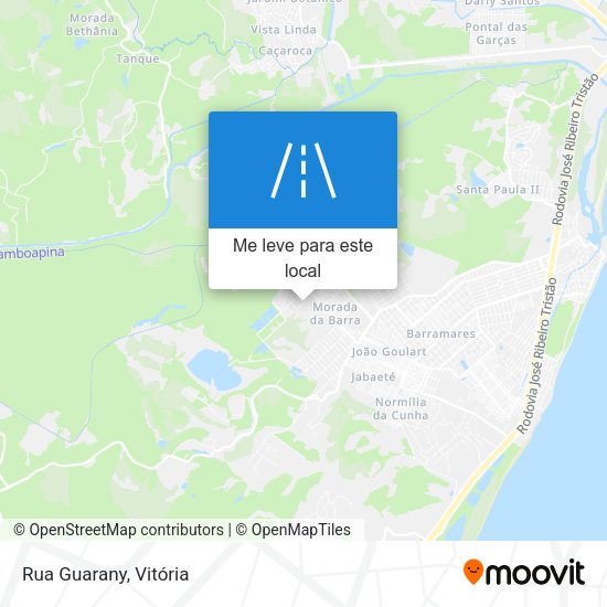 Rua Guarany mapa