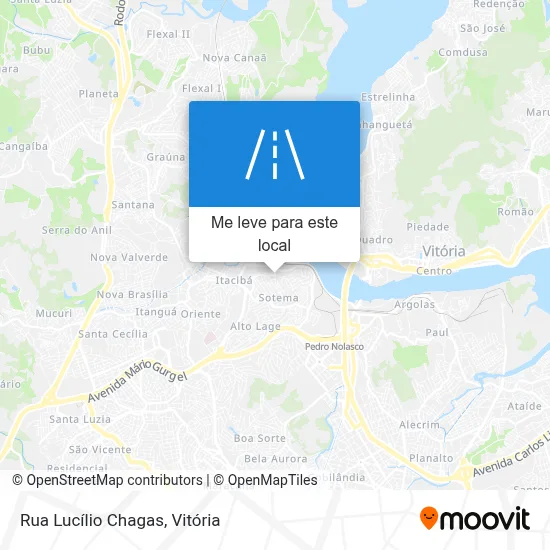 Rua Lucílio Chagas mapa