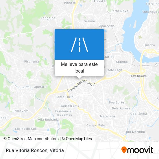 Rua Vitória Roncon mapa