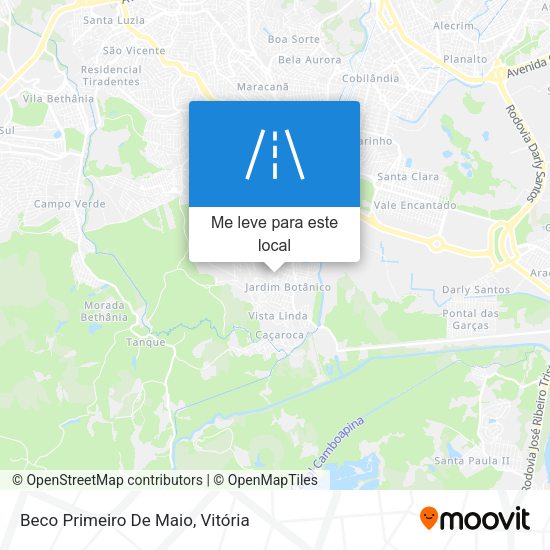 Beco Primeiro De Maio mapa