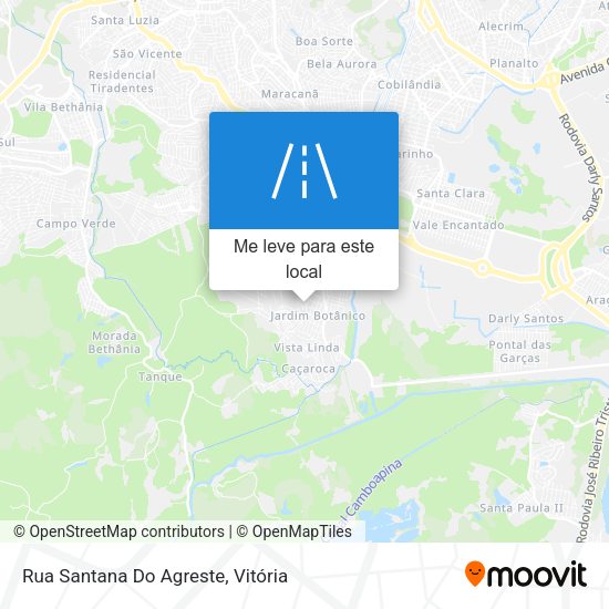 Rua Santana Do Agreste mapa