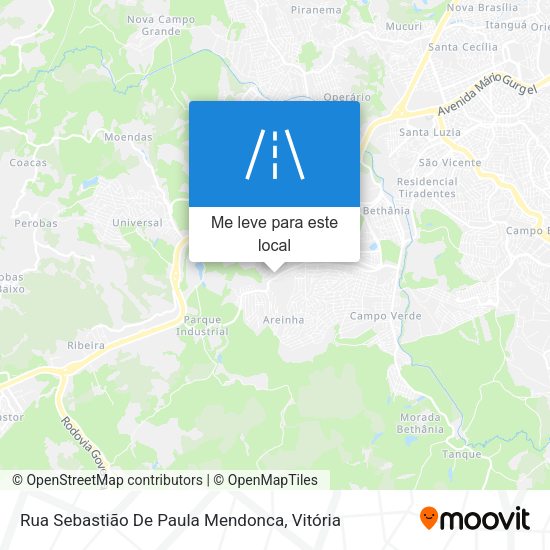 Rua Sebastião De Paula Mendonca mapa
