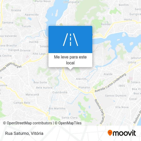 Rua Saturno mapa