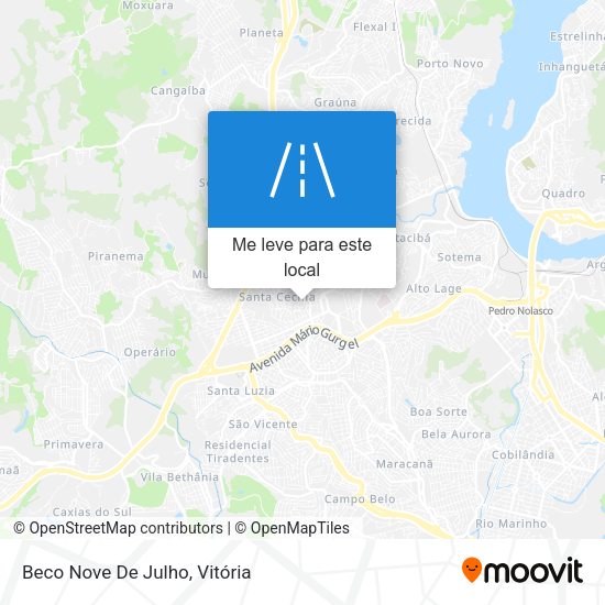 Beco Nove De Julho mapa