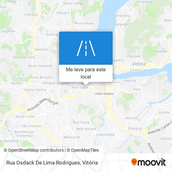 Rua Osdack De Lima Rodrigues mapa