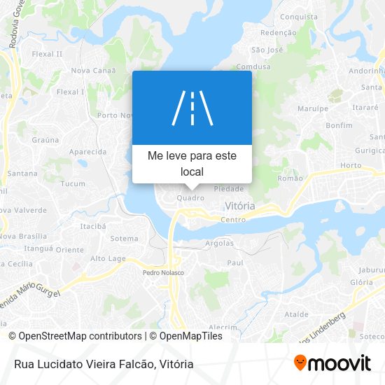 Rua Lucidato Vieira Falcão mapa