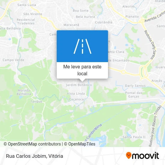 Rua Carlos Jobim mapa