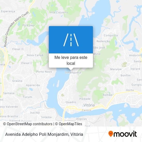 Avenida Adelpho Poli Monjardim mapa