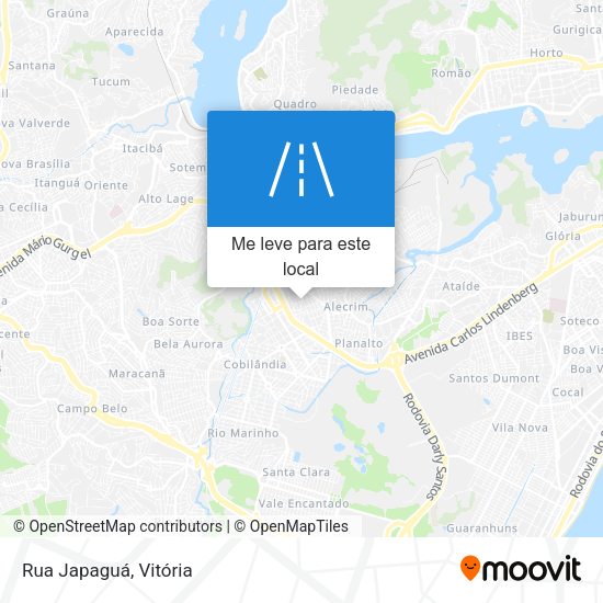 Rua Japaguá mapa