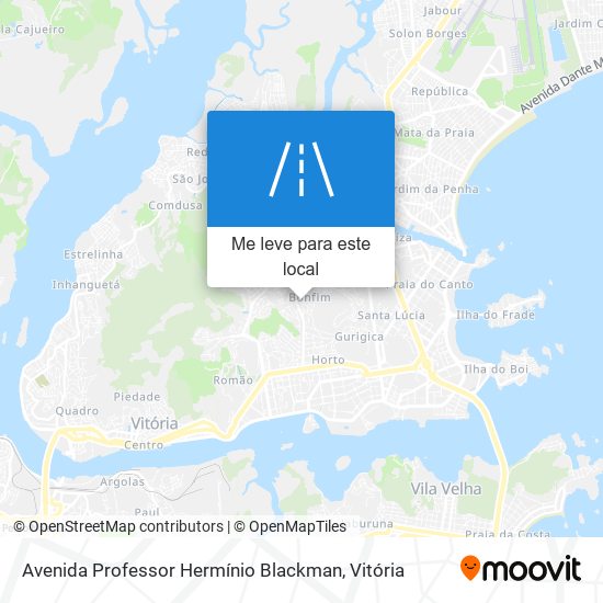 Avenida Professor Hermínio Blackman mapa