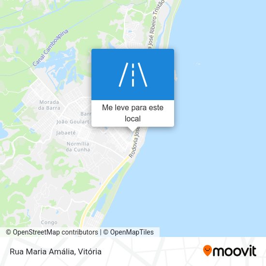 Rua Maria Amália mapa