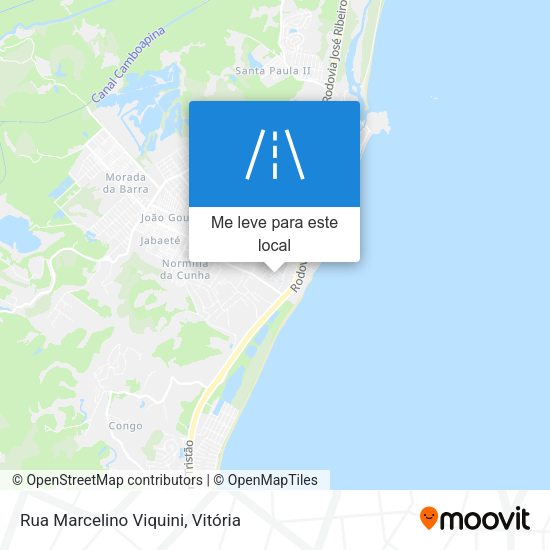 Rua Marcelino Viquini mapa