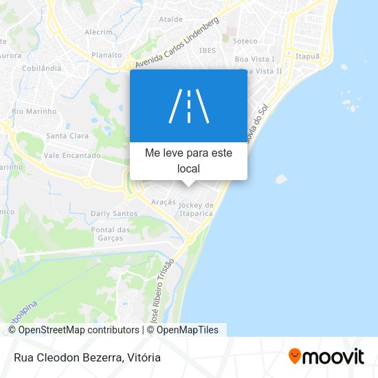 Rua Cleodon Bezerra mapa