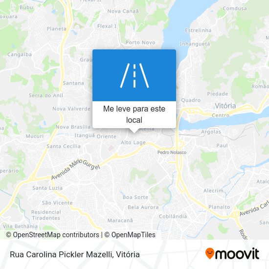 Rua Carolina Pickler Mazelli mapa