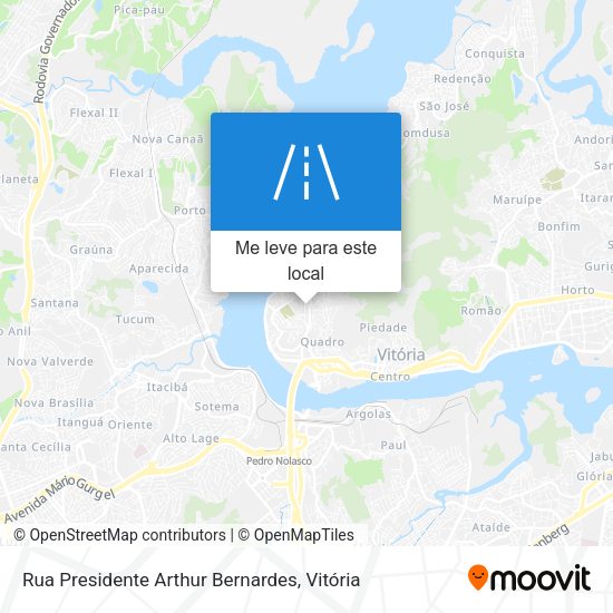 Rua Presidente Arthur Bernardes mapa