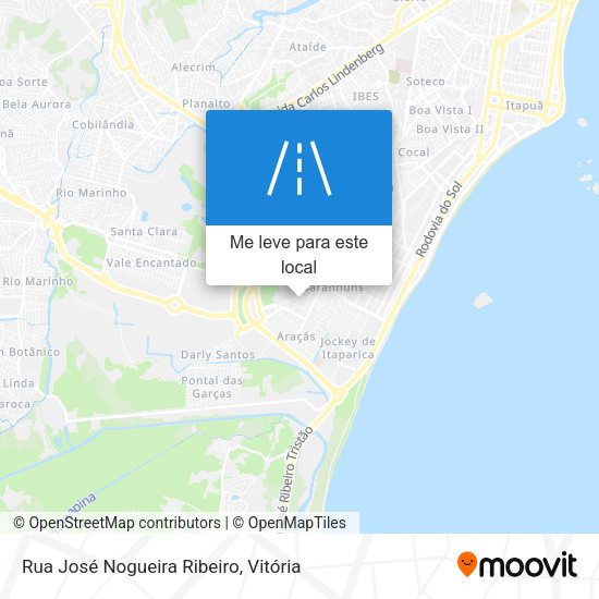 Rua José Nogueira Ribeiro mapa