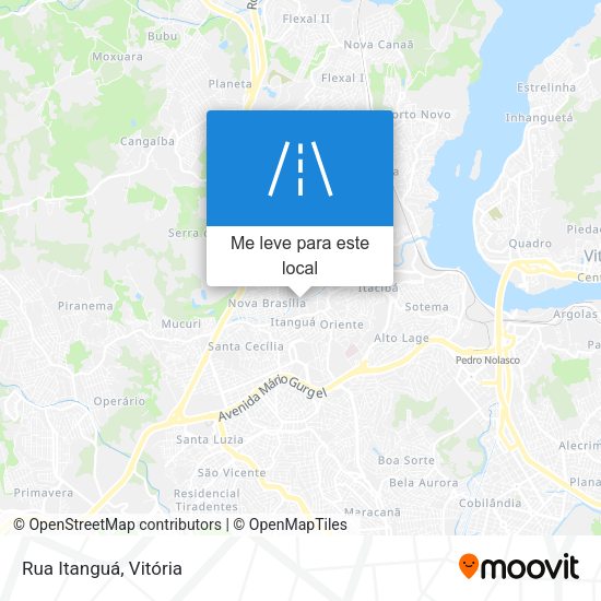 Rua Itanguá mapa