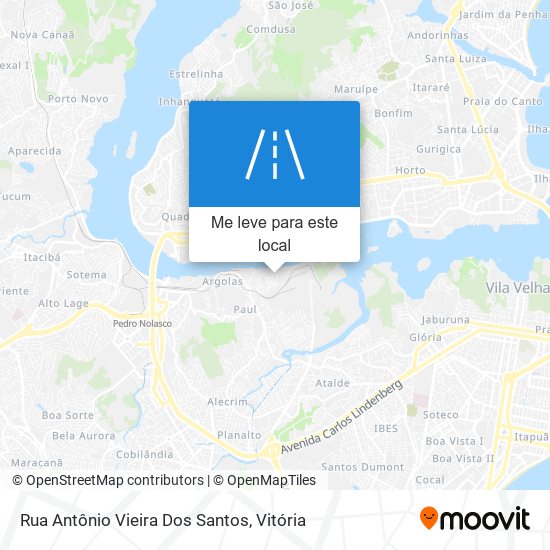 Rua Antônio Vieira Dos Santos mapa