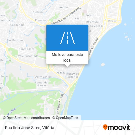 Rua Ildo José Sires mapa