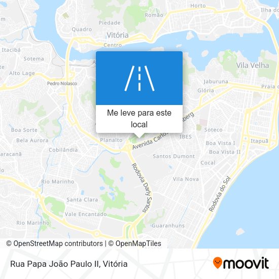 Rua Papa João Paulo II mapa