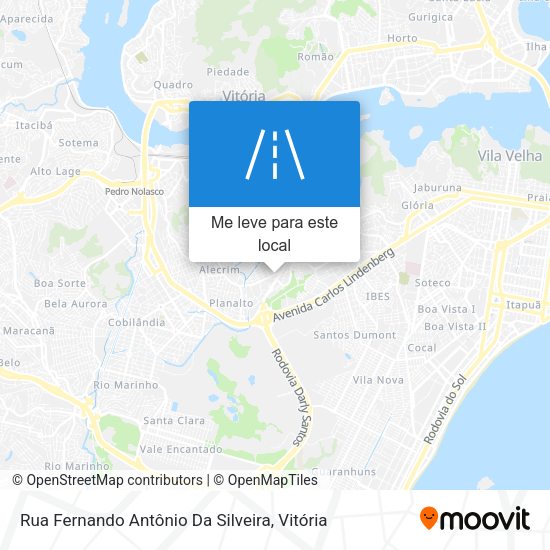 Rua Fernando Antônio Da Silveira mapa