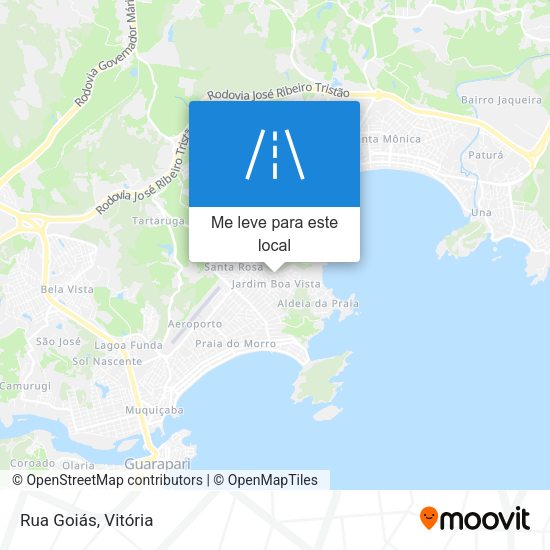 Rua Goiás mapa