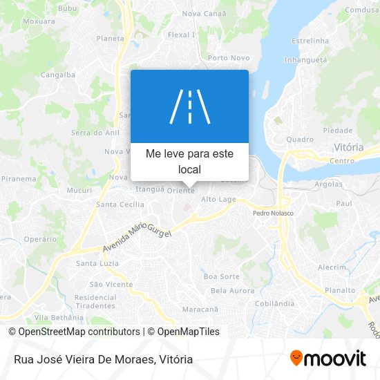 Rua José Vieira De Moraes mapa