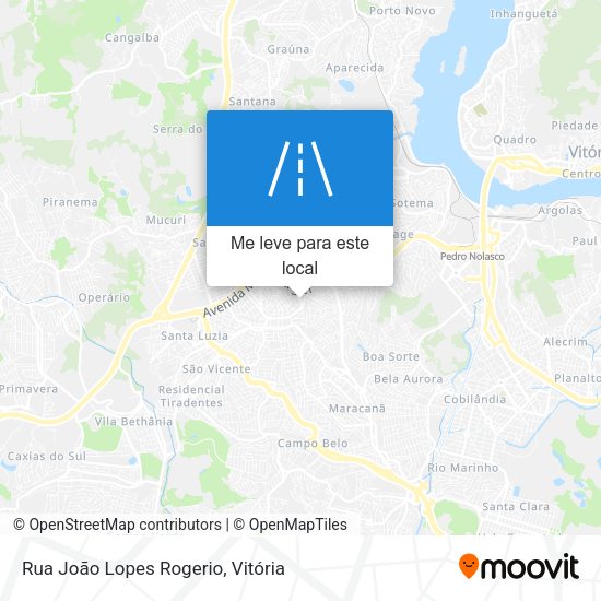 Rua João Lopes Rogerio mapa
