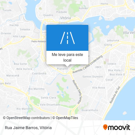 Rua Jaime Barros mapa
