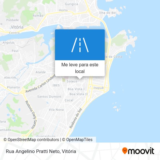 Rua Angelino Pratti Neto mapa