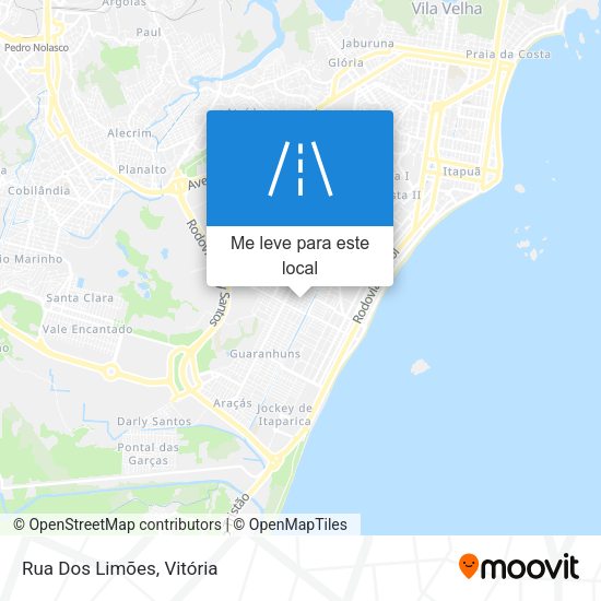 Rua Dos Limões mapa
