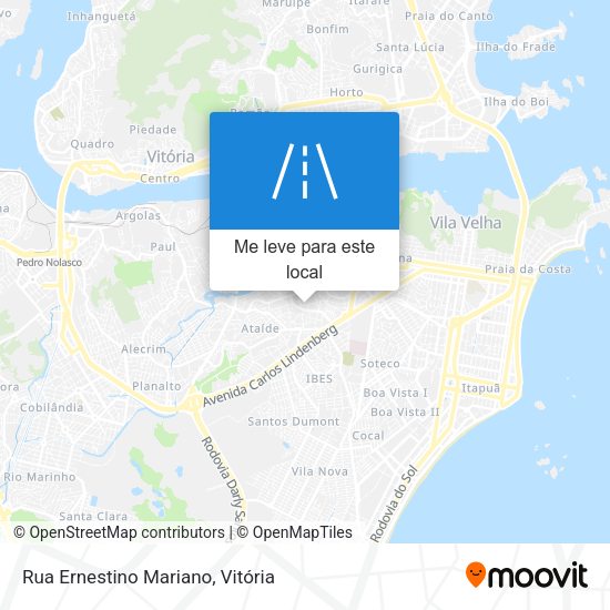 Rua Ernestino Mariano mapa